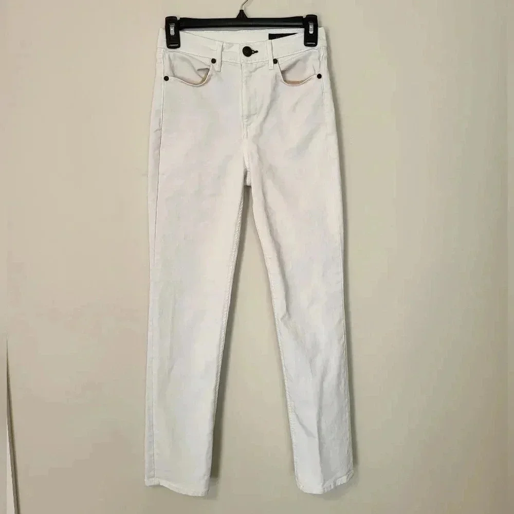 Rag & Bone High-Rise Slim Straight Leg Jeans(24)